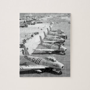 Beskåda av flygplan F-86 på det flight_War Pussel