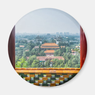 Beskåda av Forbiddenet City från Jing Shan Magnet