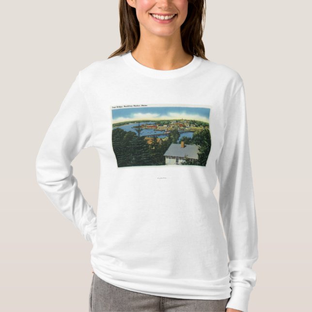 Beskåda av foten överbryggar t-shirt (Framsida)