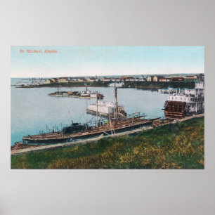 Beskåda av frakter i DockSten. Michael AK Poster