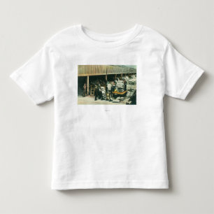 Beskåda av fraktgårdarbetare som sänder vete t-shirt