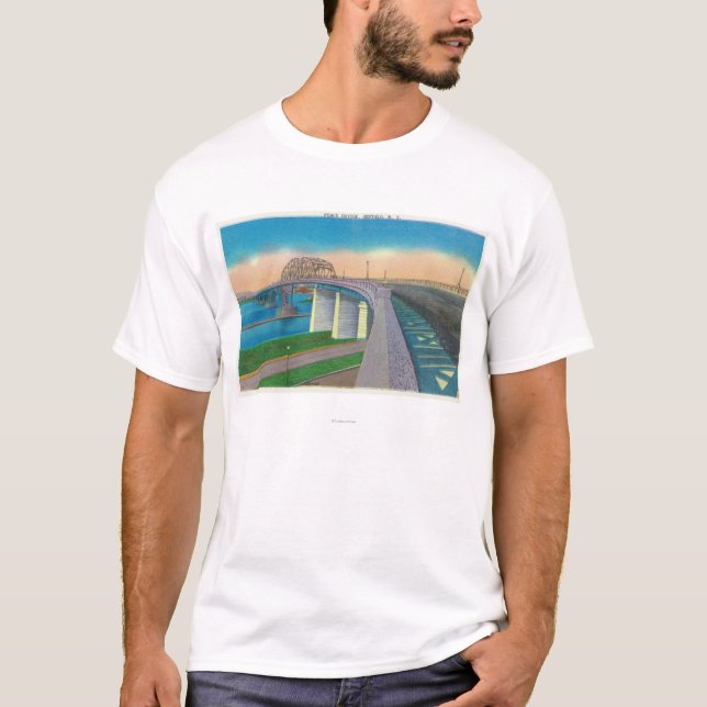 Beskåda av freden överbryggar tee shirt (Framsida)