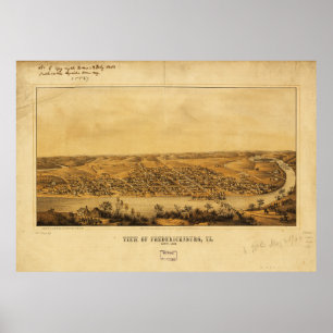 Beskåda av Fredericksburg, Virginia (Nov. 1862) Poster