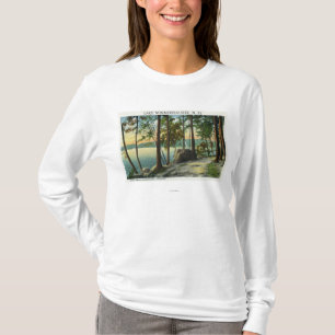 Beskåda av gamal manstenbildandet tee shirt