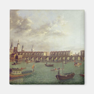 Beskåda av gammala London överbryggar Magnet