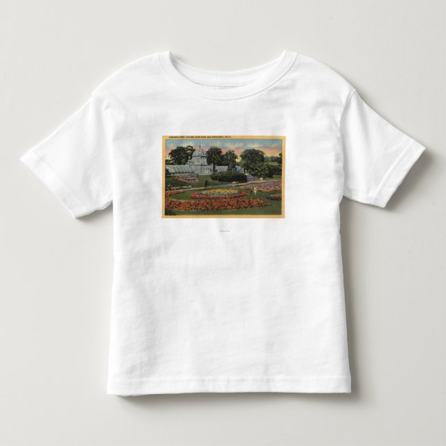 Beskåda av Golden Gate Park & drivhus T-shirt (Framsida)