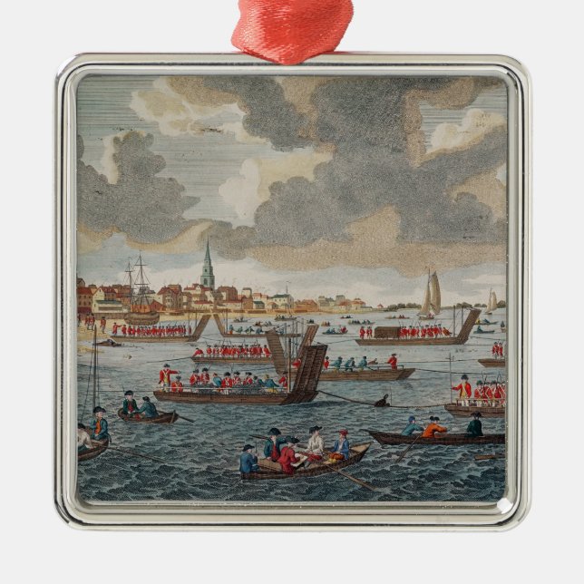 Beskåda av Gravesend med soldater Julgransprydnad Metall (Framsidan)