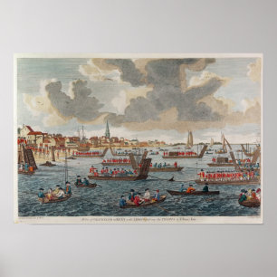 Beskåda av Gravesend med soldater Poster