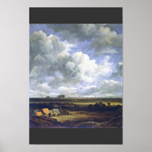 Beskåda av Haarlem av Ruisdael Jacob Isaacksz. Poster