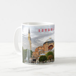 Beskåda av Hagia Sophia. (Hagia Sophia museum). Kaffemugg