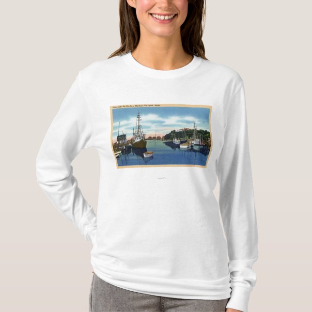 Beskåda av hamnen, Marthas vingård T Shirt (Framsida)