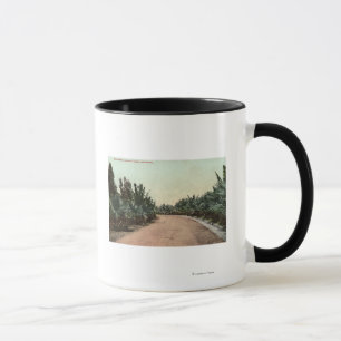 Beskåda av handflatandrev mugg