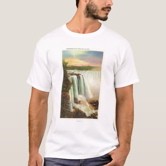 Beskåda av hästskonedgångar från getön tee shirt (Framsida)