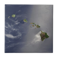 Beskåda av Hawaii från utrymme