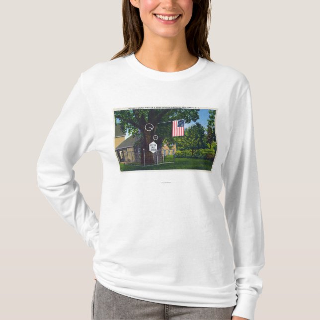 Beskåda av historisk Scytheträdlantgård T-shirt (Framsida)