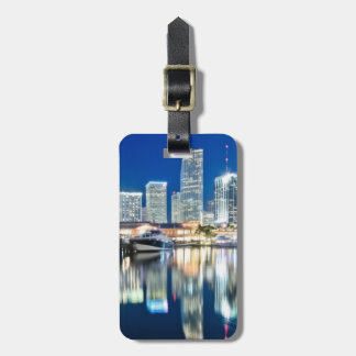 Beskåda av horisont med reflexion i vatten, Miami Bagagebricka