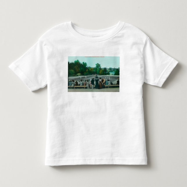 Beskåda av Hotell del Monte Tennis jordning Tee Shirt (Framsida)
