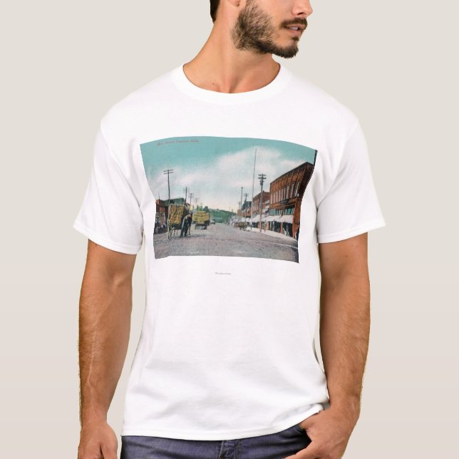 Beskåda av huvudsakliga StreetPalouse, WA T Shirt (Framsida)