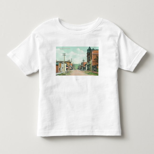 Beskåda av huvudsakliga StreetRoseburg, ELLER Tee Shirt (Framsida)