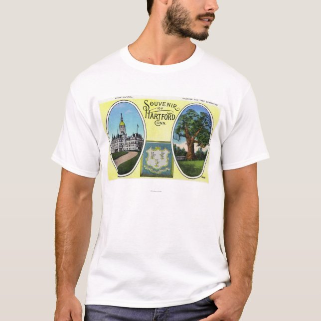 Beskåda av huvudstaden Bldg och Oakträd T-shirt (Framsida)