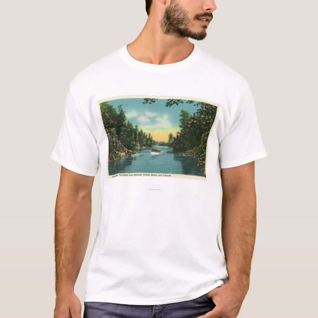 Beskåda av internationell klyfta t-shirt (Framsida)