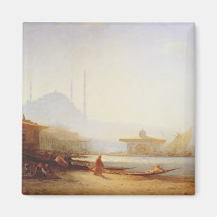 Beskåda av Istanbul, 1864 (olja på kanfas) Magnet