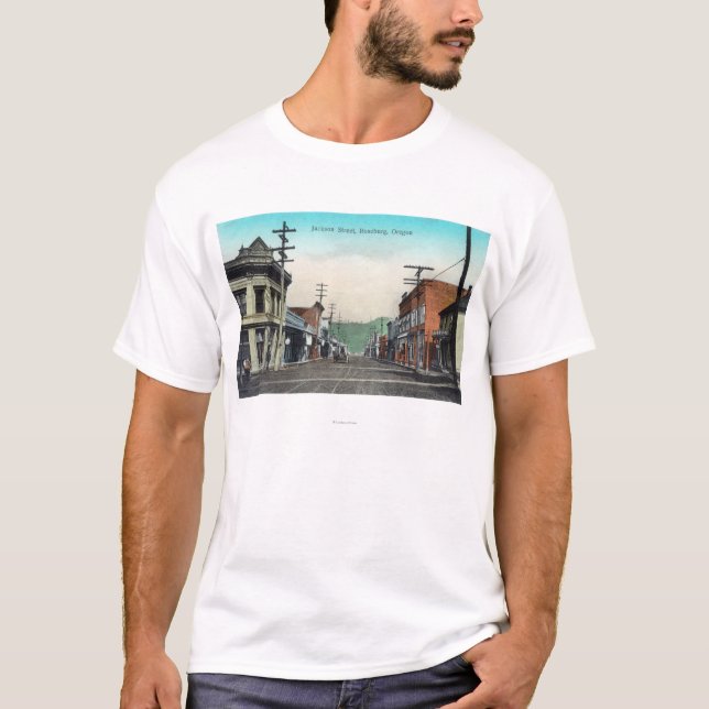 Beskåda av Jackson StreetRoseburg, ELLER T Shirt (Framsida)