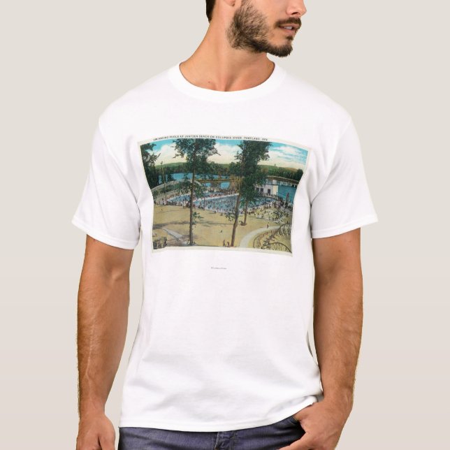 Beskåda av Jantzen strandsimbassänger T Shirt (Framsida)