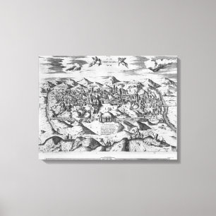 Beskåda av Jerusalem, 1570? Canvastryck