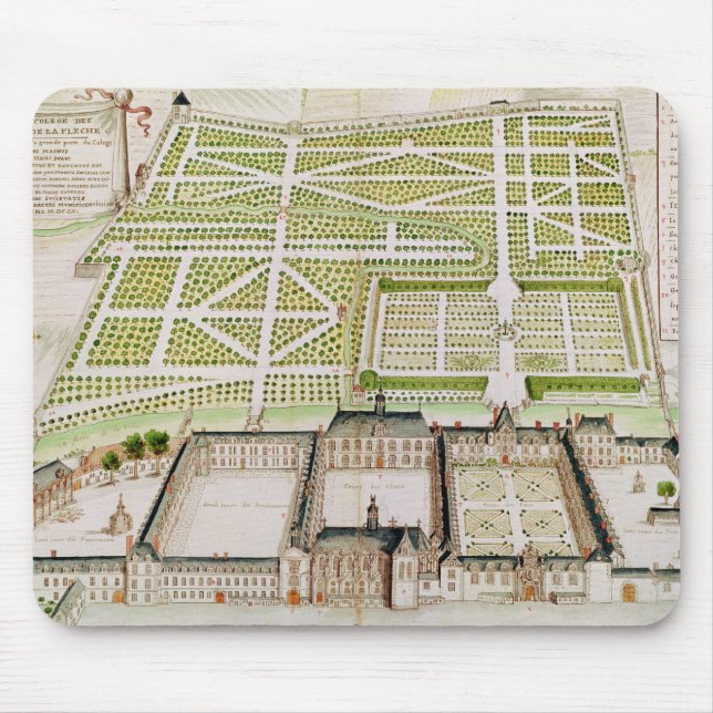 Beskåda av Jesuithögskolan i La Fleche, 1655 Musmatta (Framsidan)