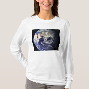 Beskåda av jorden från utrymme t shirt