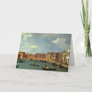 Beskåda av kanalen av Santa Chiara, Venedig Helgkort