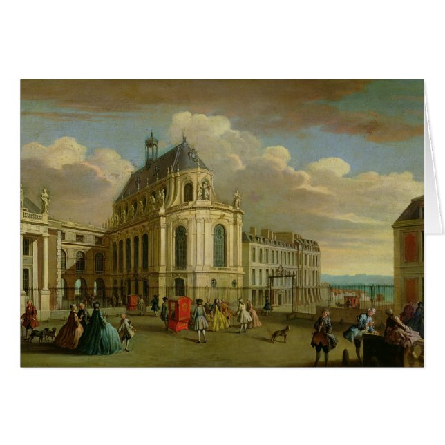 Beskåda av kapell av chateauen de hälsningskort (Framsidan Horizontal)