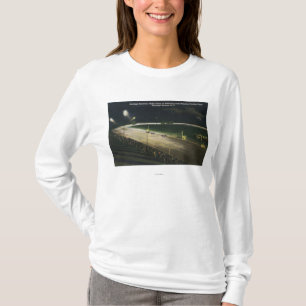 Beskåda av kapplöpningsbanan på natten t shirt