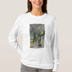 Beskåda av kinesisk Pagoda i jätte tempel T-shirt