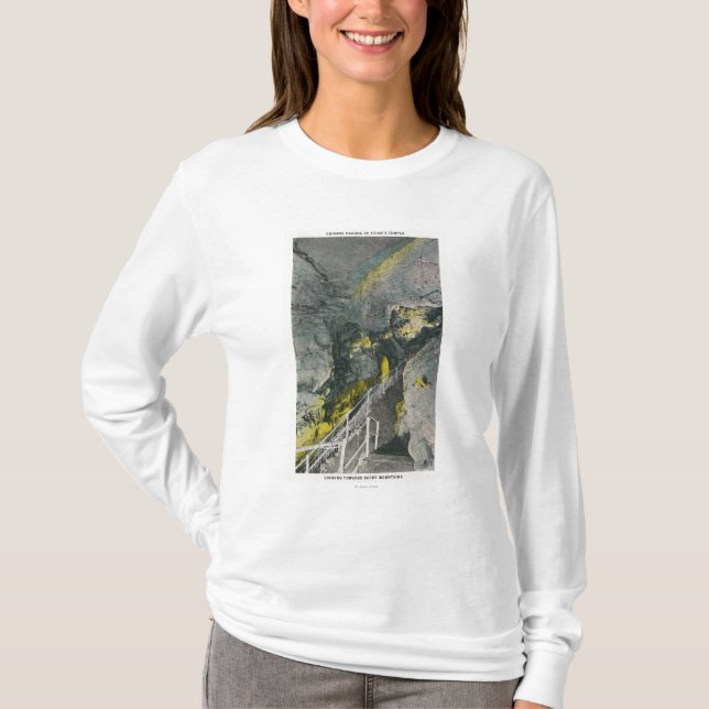 Beskåda av kinesisk Pagoda i jätte tempel T-shirt (Framsida)