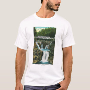 Beskåda av kluvna stennedgångar och överbrygga tee shirt