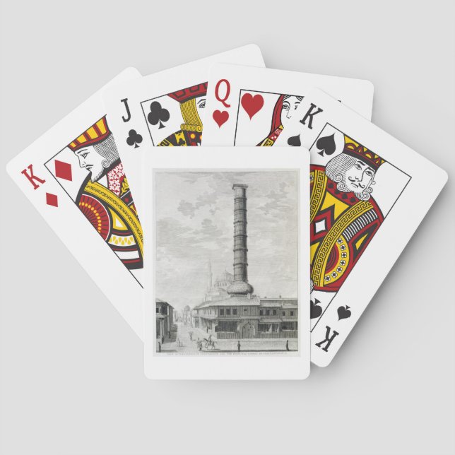 Beskåda av kolonnen av Constantine och Principaen Kortlek (Baksidan)