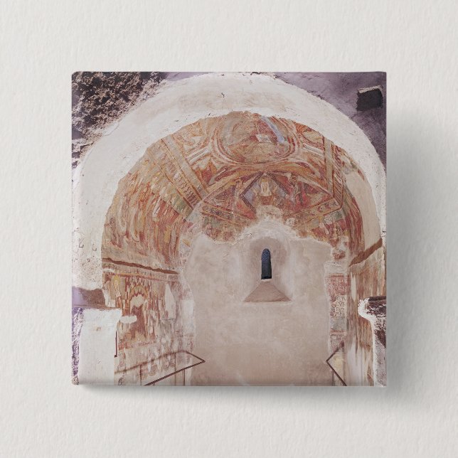 Beskåda av kören med frescoes knapp (Framsida)