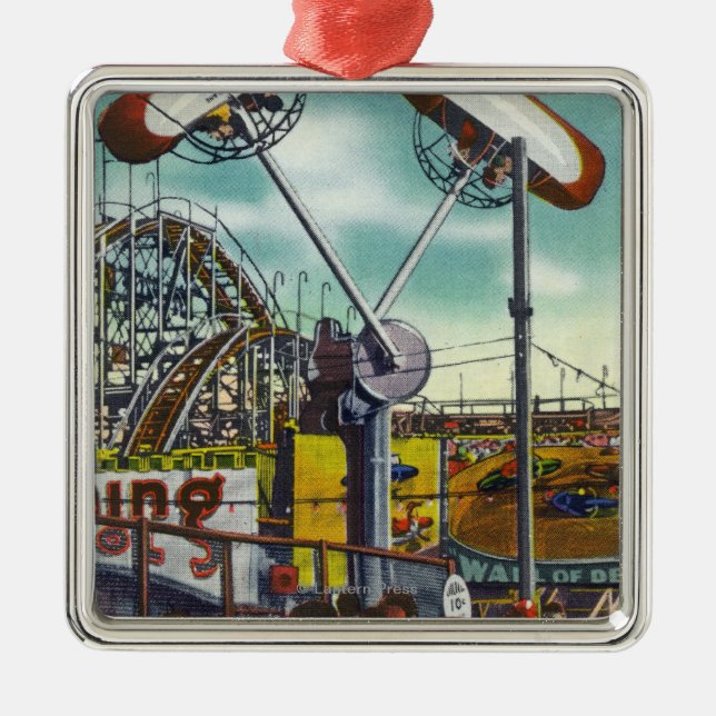 Beskåda av Kretsa-nolla-Flygplan ritten nr. 2 Julgransprydnad Metall (Framsidan)