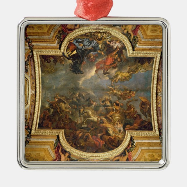 Beskåda av kungen som tar Maastricht i 13 dagar Julgransprydnad Metall (Framsidan)