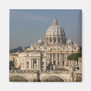 Beskåda av kupolen av Sts Peter Basilica med Magnet