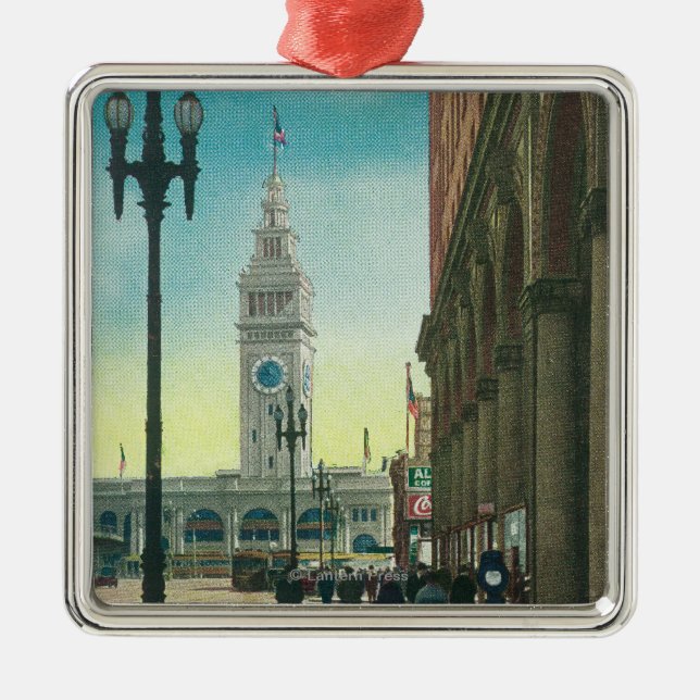 Beskåda av lägre marknadsför torn för julgransprydnad metall (Framsidan)