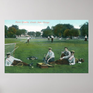 Beskåda av Lincoln Park tennis GroundsChicago, IL Poster
