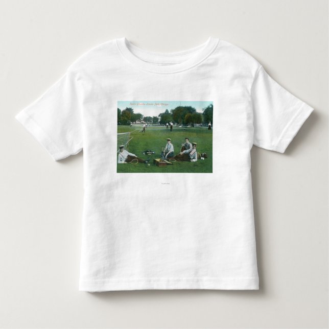 Beskåda av Lincoln Park tennis GroundsChicago, IL T Shirt (Framsida)