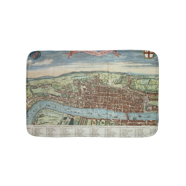 Beskåda av London, c.1560 Badrumsmatta (Framsidan)