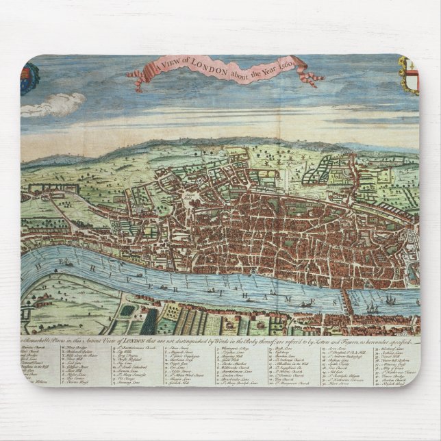 Beskåda av London, c.1560 Musmatta (Framsidan)