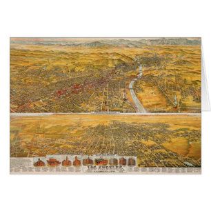 Beskåda av Los Angeles, 1894 OBS Kort