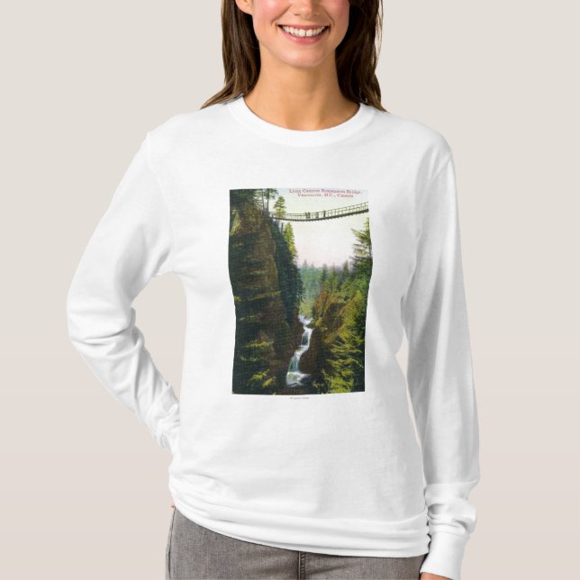 Beskåda av Lynn, kanjon somupphängning överbryggar T-shirt (Framsida)