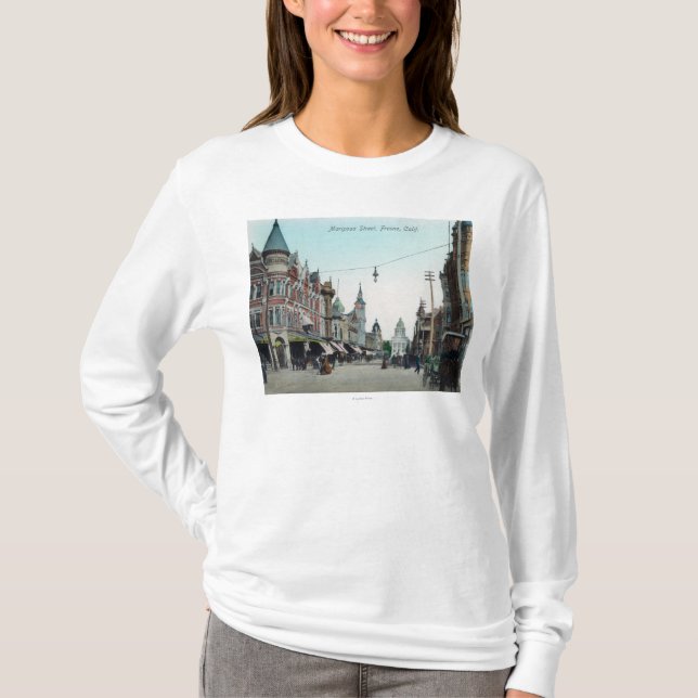 Beskåda av Mariposa StreetFresno, CA Tee (Framsida)